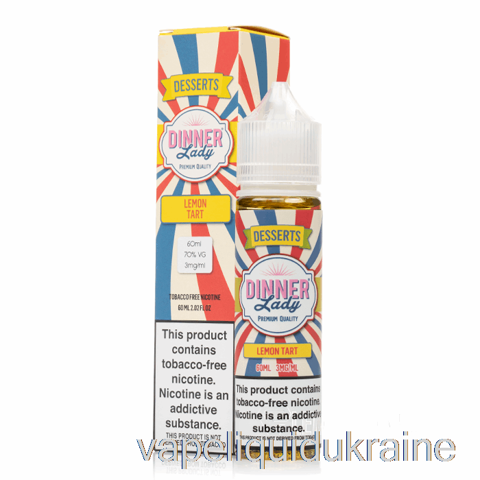 Vape Liquid Ukraine Lemon Tart - Vape Dinner Lady - 60mL 6mg